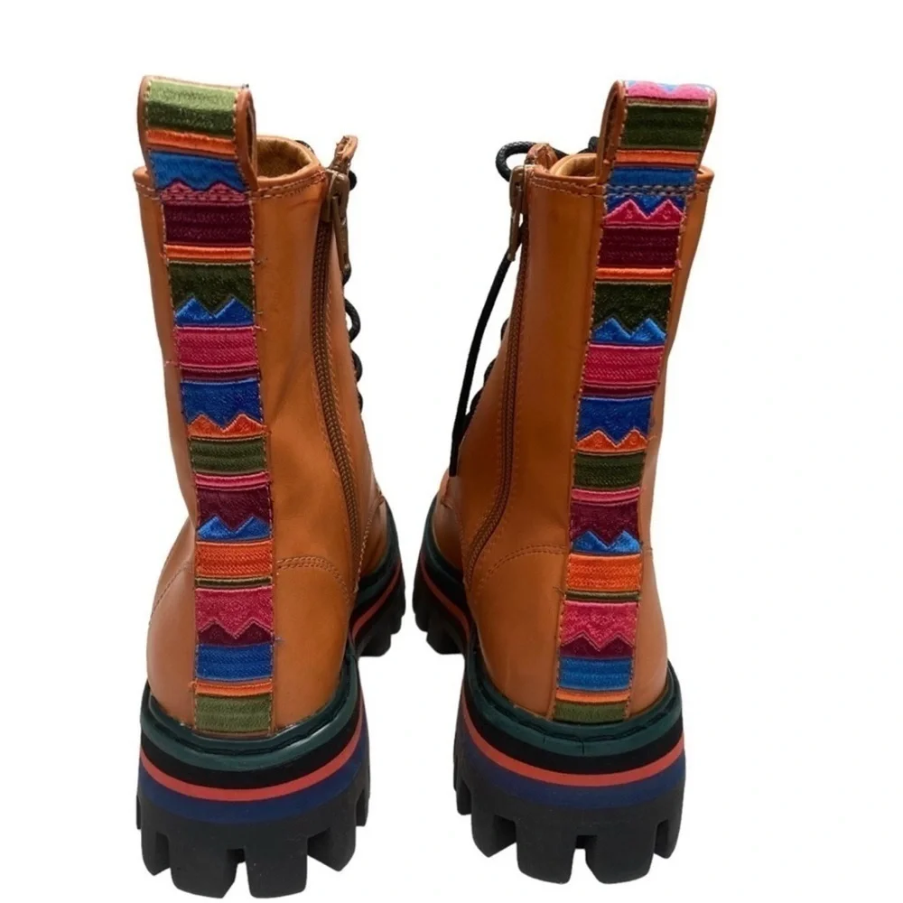 FARM Rio Brown Mid Boot. Sz: 7 (38)